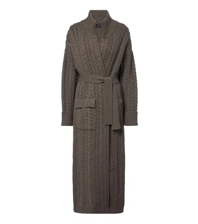 Arch4 Bond Street cable-knit cashmere long cardigan