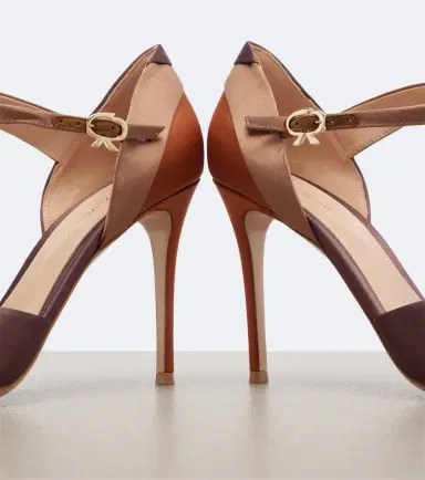 Gianvito Rossi Sofia D'Orsay satin pumps | Thumbnail 3 Gianvito Rossi Sofia D'Orsay satin pumps | Thumbnail 3