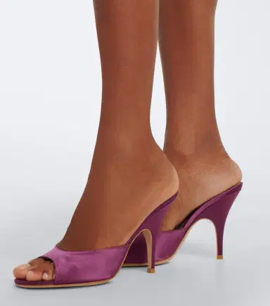 Gianvito Rossi Sofia satin mules | Thumbnail 6