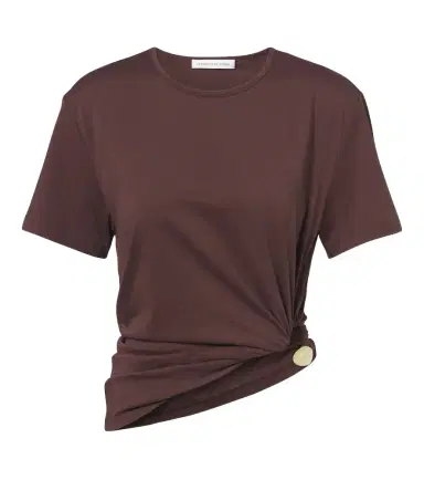 Christopher Esber Bree Quartz cotton jersey T-shirt | Thumbnail 1 Christopher Esber Bree Quartz cotton jersey T-shirt | Thumbnail 1