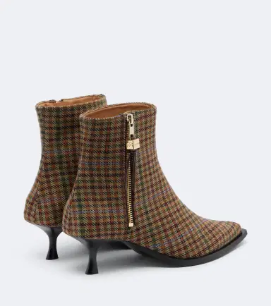 Ganni Anna checked ankle boots | Thumbnail 3 Ganni Anna checked ankle boots | Thumbnail 3