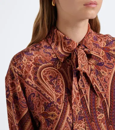 Ulla Johnson Lise tie-neck silk crêpe de chine blouse | Thumbnail 3 Ulla Johnson Lise tie-neck silk crêpe de chine blouse | Thumbnail 3
