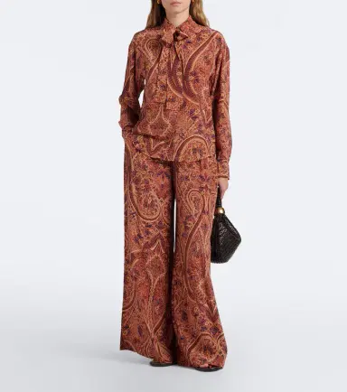 Ulla Johnson Lise tie-neck silk crêpe de chine blouse | Thumbnail 4 Ulla Johnson Lise tie-neck silk crêpe de chine blouse | Thumbnail 4