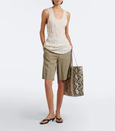 TOTEME Roam Large snake-effect leather tote bag | Thumbnail 4 TOTEME Roam Large snake-effect leather tote bag | Thumbnail 4
