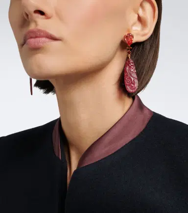Jennifer Behr Corinna embellished drop earrings | Thumbnail 5 Jennifer Behr Corinna embellished drop earrings | Thumbnail 5