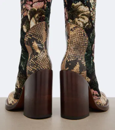 Dries Van Noten Patchwork leather over-the-knee boots | Thumbnail 3 Dries Van Noten Patchwork leather over-the-knee boots | Thumbnail 3