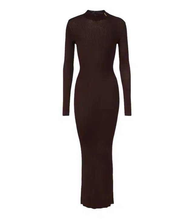Cassandre ribbed-knit silk midi dress Cassandre ribbed-knit silk midi dress