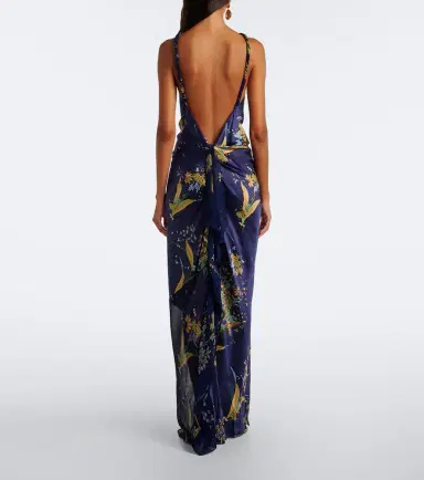 Staud Charli printed silk-blend maxi dress | Thumbnail 4