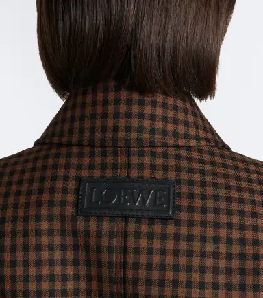 Loewe Checked wool blouson jacket | Thumbnail 4 Loewe Checked wool blouson jacket | Thumbnail 4
