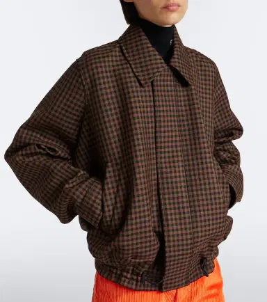 Loewe Checked wool blouson jacket | Thumbnail 6 Loewe Checked wool blouson jacket | Thumbnail 6
