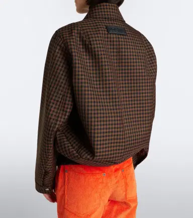 Loewe Checked wool blouson jacket | Thumbnail 8 Loewe Checked wool blouson jacket | Thumbnail 8