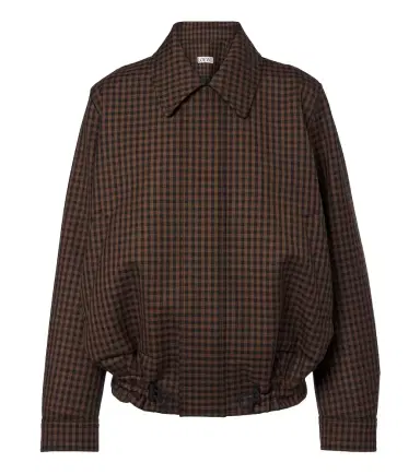 Loewe Checked wool blouson jacket | Thumbnail 1 Loewe Checked wool blouson jacket | Thumbnail 1