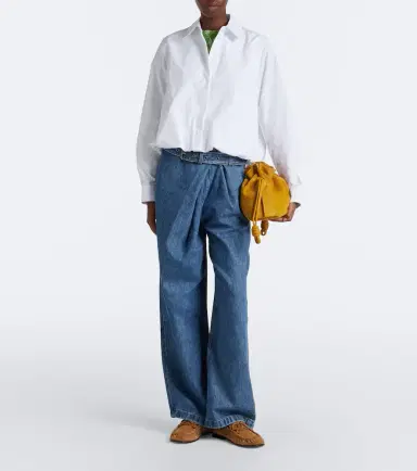 Loewe Cropped cotton poplin shirt | Thumbnail 3 Loewe Cropped cotton poplin shirt | Thumbnail 3