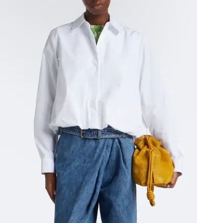 Loewe Cropped cotton poplin shirt | Thumbnail 4 Loewe Cropped cotton poplin shirt | Thumbnail 4