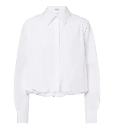Loewe Cropped cotton poplin shirt | Thumbnail 1 Loewe Cropped cotton poplin shirt | Thumbnail 1