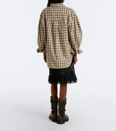 Ganni Lace-trimmed ruffled satin miniskirt | Thumbnail 3
