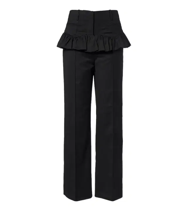 Ganni Ruffled straight pants