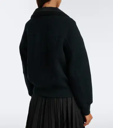 Sacai Paneled cotton-blend blouson jacket | Thumbnail 3 Sacai Paneled cotton-blend blouson jacket | Thumbnail 3