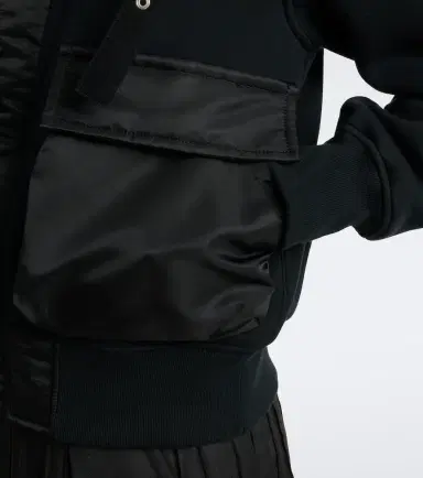 Sacai Paneled cotton-blend blouson jacket | Thumbnail 4 Sacai Paneled cotton-blend blouson jacket | Thumbnail 4