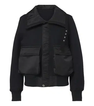 Sacai Paneled cotton-blend blouson jacket | Thumbnail 1 Sacai Paneled cotton-blend blouson jacket | Thumbnail 1