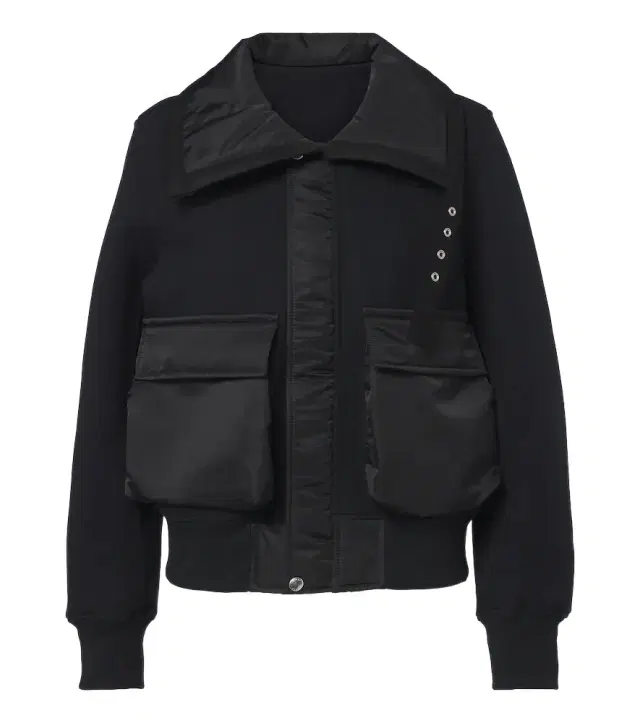 Paneled cotton-blend blouson jacket