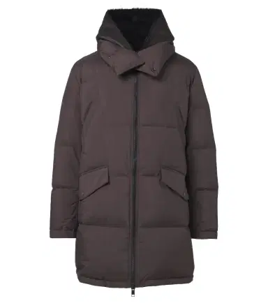 Yves Salomon Shearling-trimmed down coat | Thumbnail 1 Yves Salomon Shearling-trimmed down coat | Thumbnail 1