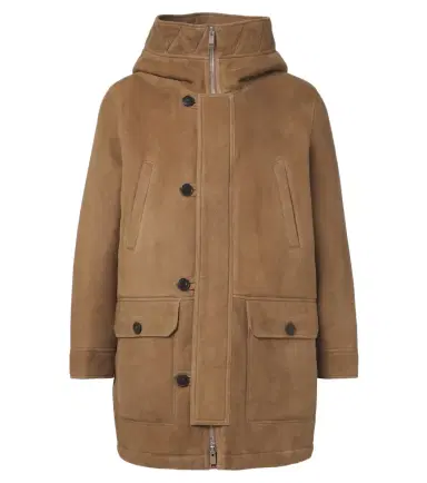 Yves Salomon Hooded shearling-lined suede parka | Thumbnail 1 Yves Salomon Hooded shearling-lined suede parka | Thumbnail 1