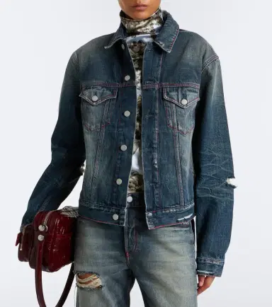 Acne Studios Re-Edition faded denim jacket | Thumbnail 3