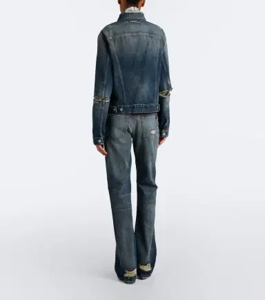 Acne Studios Re-Edition distressed faded bootcut jeans | Thumbnail 7