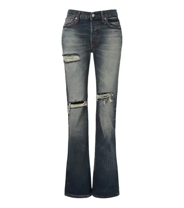 Re-Edition distressed faded bootcut jeans Re-Edition distressed faded bootcut jeans