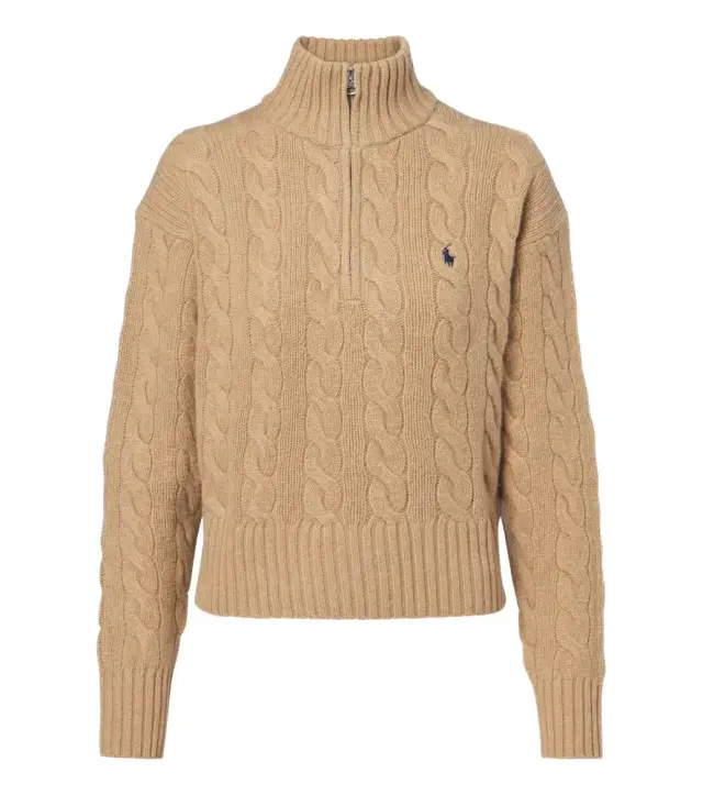 Cable-knit wool and cashmere sweater