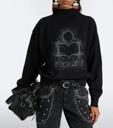 Marant Étoile Moby sequined cotton-blend sweatshirt | Thumbnail 3 Marant Étoile Moby sequined cotton-blend sweatshirt | Thumbnail 3