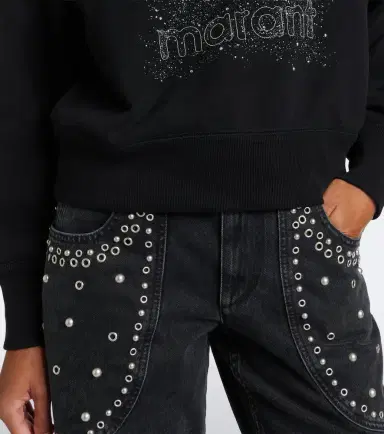 Marant Étoile Moby sequined cotton-blend sweatshirt | Thumbnail 4 Marant Étoile Moby sequined cotton-blend sweatshirt | Thumbnail 4