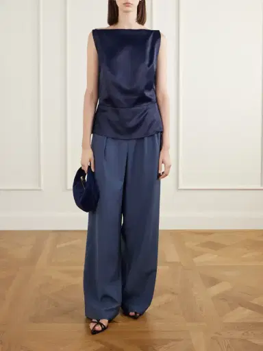Co Paneled Satin Tank | Thumbnail 2