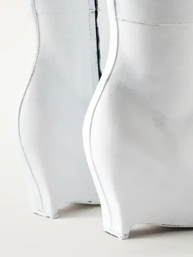 Maison Margiela Heel-less Painted Leather Knee-high Boots | Thumbnail 5 Maison Margiela Heel-less Painted Leather Knee-high Boots | Thumbnail 5