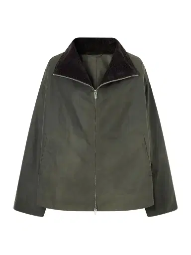 TOTEME Corduroy-trimmed Waxed-cotton Jacket | Thumbnail 1