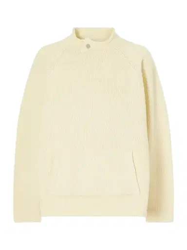 STILL HERE Snap Collar Cotton Sweater | Thumbnail 1 STILL HERE Snap Collar Cotton Sweater | Thumbnail 1