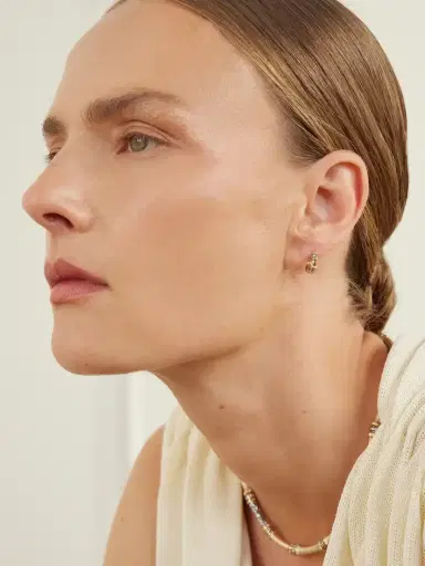 Lucy Delius Sciura 14-karat Gold Rhodium-plated Diamond Hoop Earrings | Thumbnail 2 Lucy Delius Sciura 14-karat Gold Rhodium-plated Diamond Hoop Earrings | Thumbnail 2