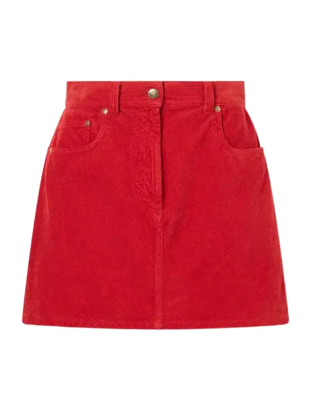 Versace Cotton-velvet Mini Skirt