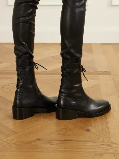 Ann Demeulemeester Henrica Leather Ankle Boots | Thumbnail 2