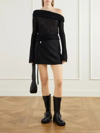 Ann Demeulemeester Sarith Engineer Buckled Leather Biker Boots | Thumbnail 4 Ann Demeulemeester Sarith Engineer Buckled Leather Biker Boots | Thumbnail 4