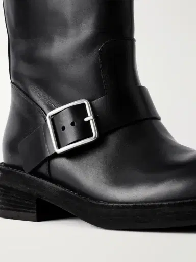 Ann Demeulemeester Sarith Engineer Buckled Leather Biker Boots | Thumbnail 5 Ann Demeulemeester Sarith Engineer Buckled Leather Biker Boots | Thumbnail 5