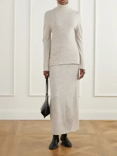 Lauren Manoogian Bottle Alpaca-blend Midi Skirt | Thumbnail 2