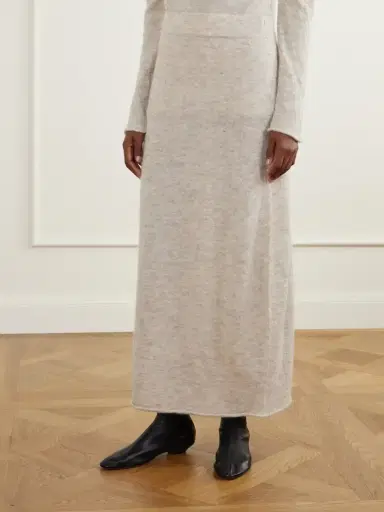 Lauren Manoogian Bottle Alpaca-blend Midi Skirt | Thumbnail 3