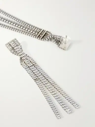 Isabel Marant Cara Silver-tone Crystal-embellished Earrings | Thumbnail 3 Isabel Marant Cara Silver-tone Crystal-embellished Earrings | Thumbnail 3