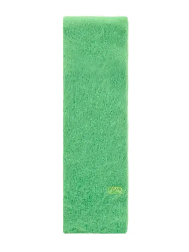 Loewe Logo-embroidered Brushed Alpaca-blend Scarf