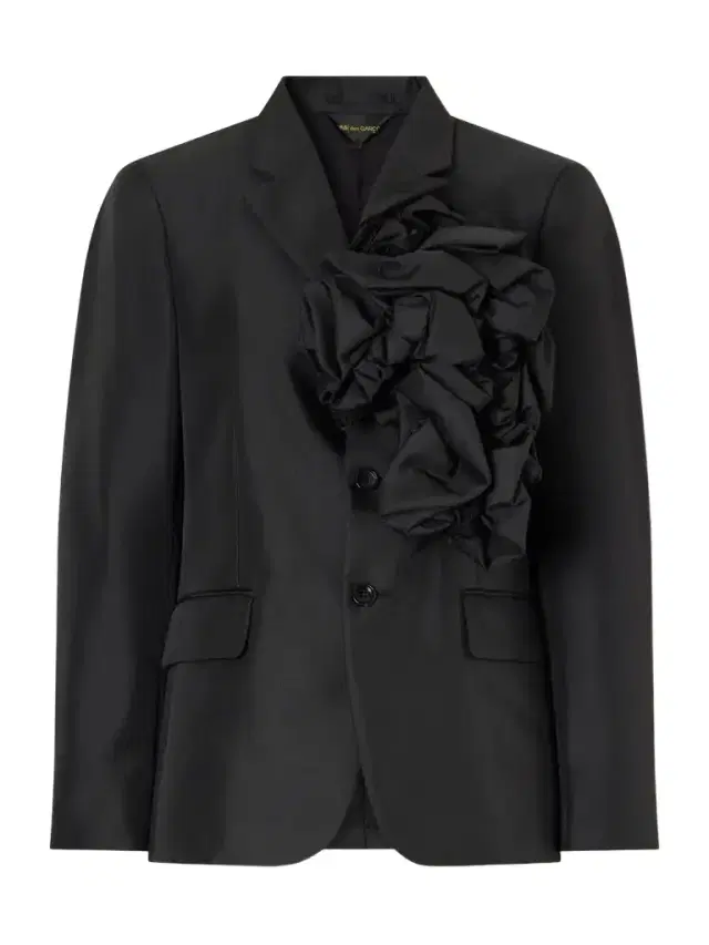 Comme des Garçons Floral-appliquéd Twill Jacket
