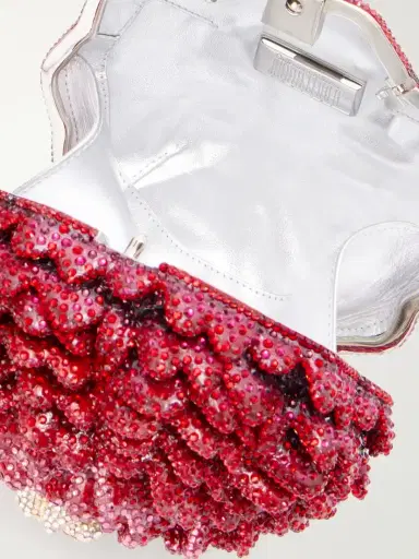 Judith Leiber Couture Peony Crystal-embellished Clutch | Thumbnail 6