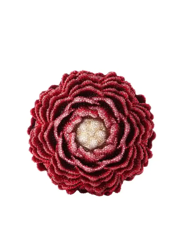 Judith Leiber Couture Peony Crystal-embellished Clutch