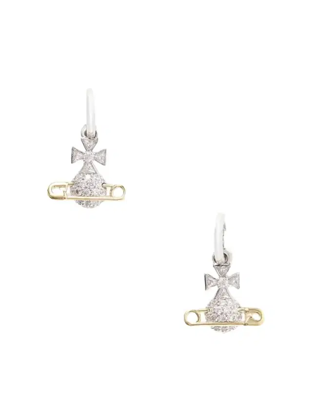 Vivienne Westwood Hectorina Gold And Silver-tone Crystal Earrings